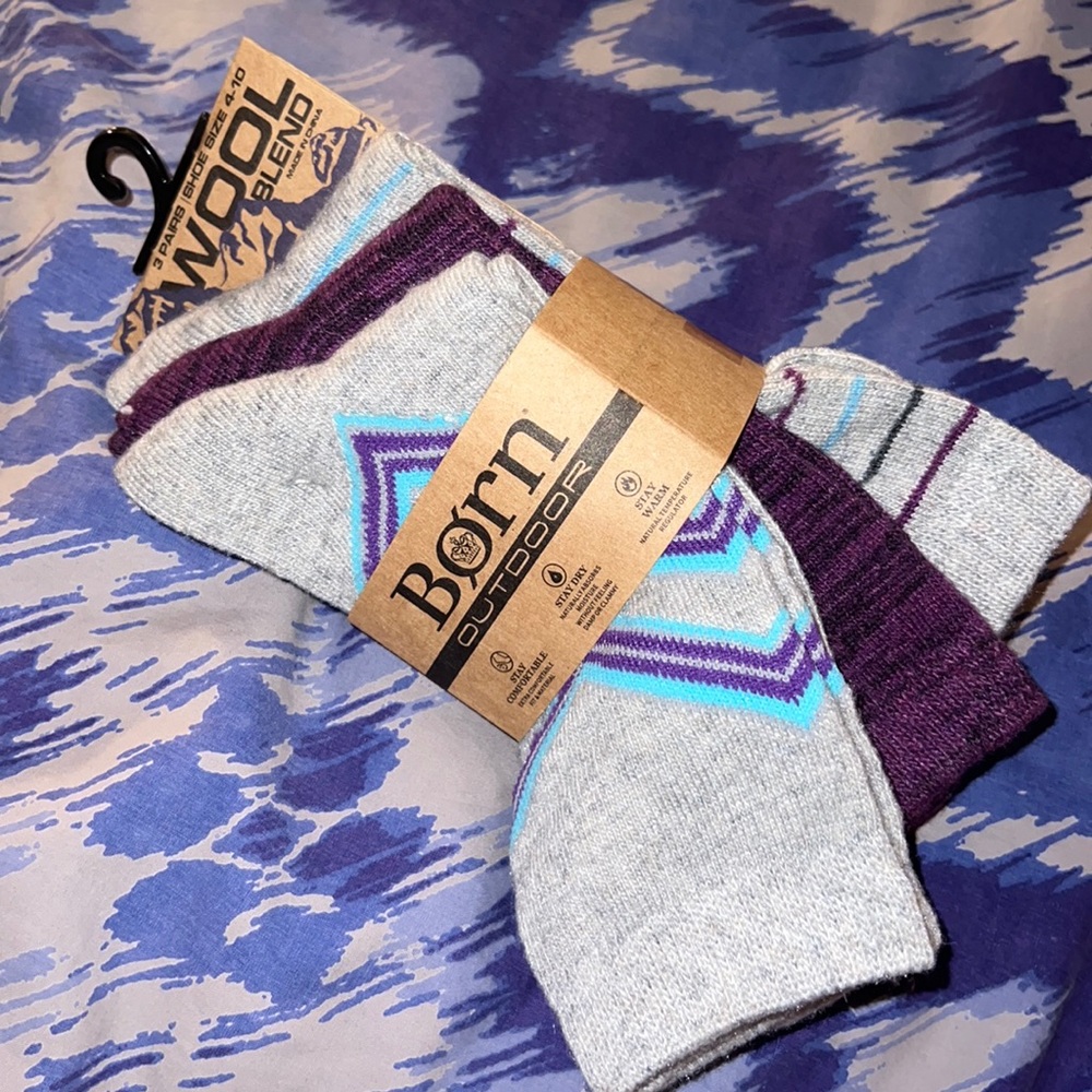Outdoor Long Socks 3-pack